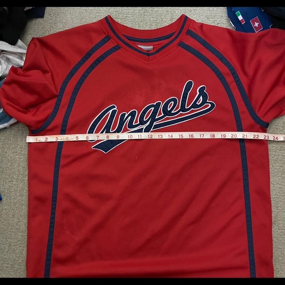 True Fans Anaheim Angels Warm Up Jersey Size Large - Picture 6 of 7